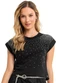 Gloss - Blusa Juvenil com Strass para Menina Preto - variação: Preto