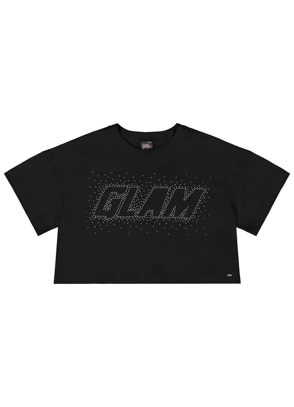 Gloss - Blusa Juvenil com Strass Preto 3