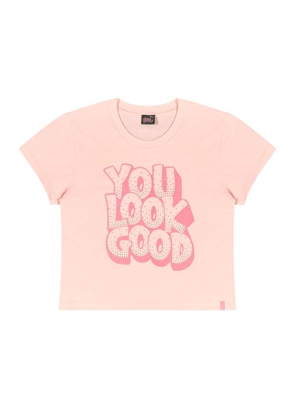 Gloss - Blusa Juvenil com Strass Rosa 3