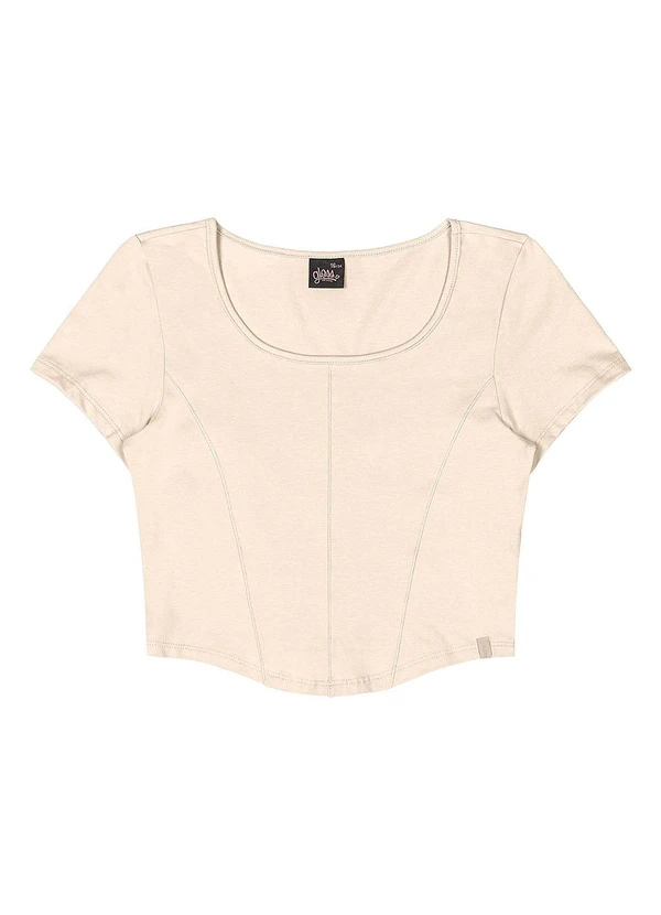 Gloss - Blusa Juvenil Cotton Bege 3