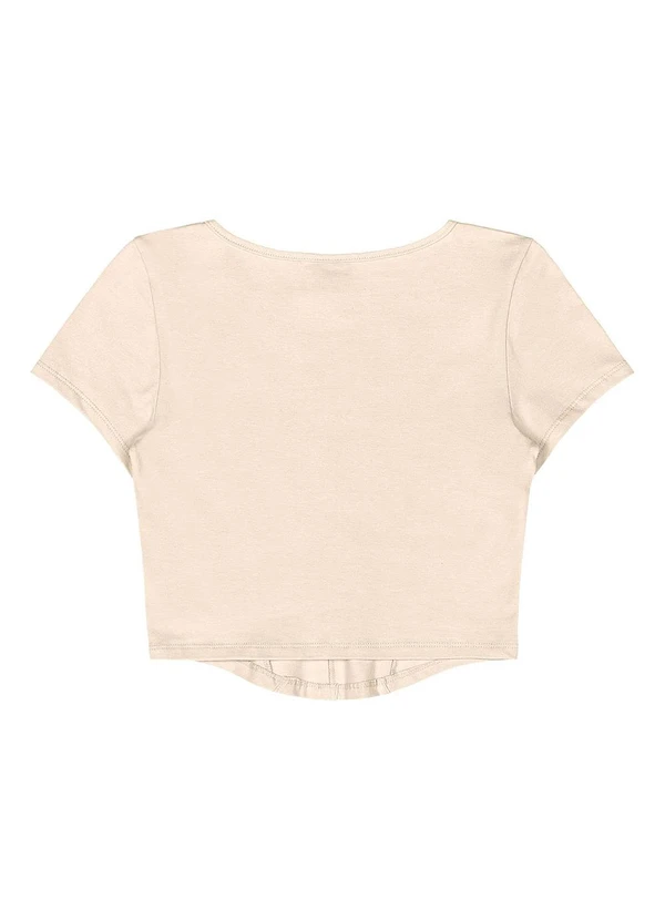 Gloss - Blusa Juvenil Cotton Bege 4