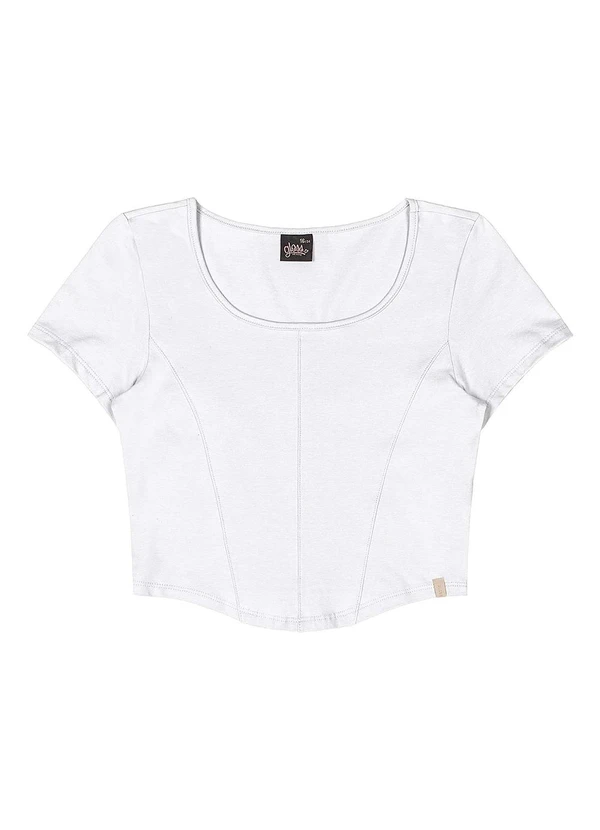 Gloss - Blusa Juvenil Cotton Branco