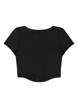 Gloss - Blusa Juvenil Cotton Preto - GLOSS