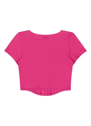 Gloss - Blusa Juvenil Cotton Rosa - GLOSS