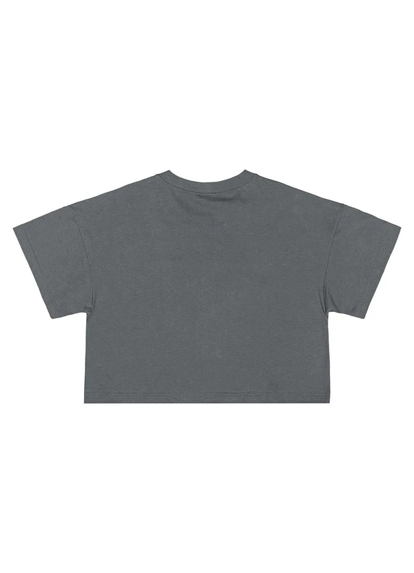 Gloss - Blusa Juvenil Estampada com Paetê Cinza 4