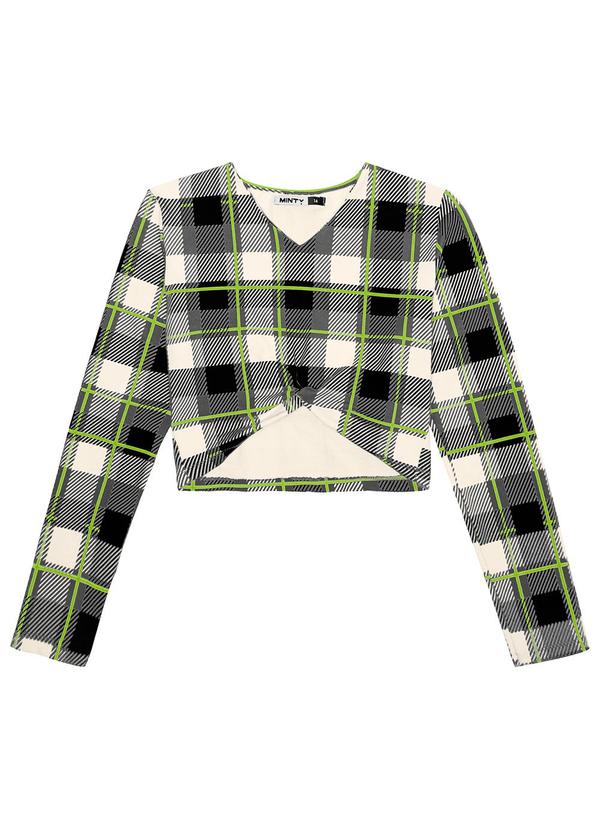 Minty - Blusa Juvenil Feminina em Molecotton Preto