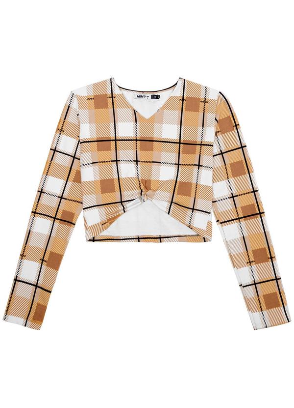 Minty - Blusa Juvenil Feminina em Molecotton Amarelo