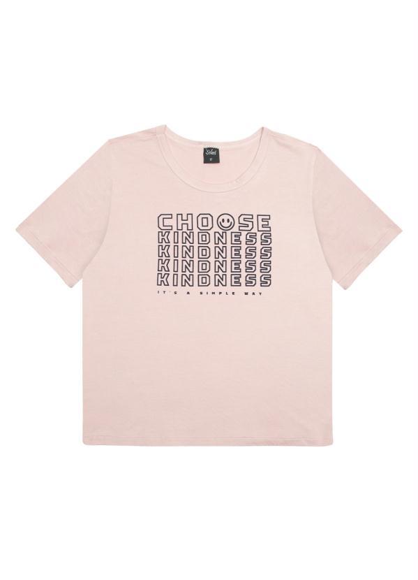 Select - Blusa Juvenil Menina Kindness Rosa