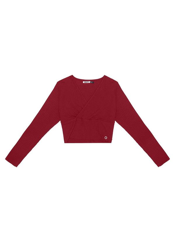 Minty - Blusa Juvenil Feminina Manga Longa Vermelho 1