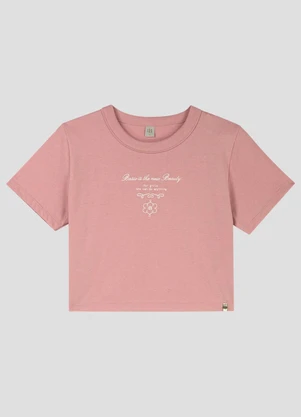 Based. - Blusa Juvenil Feminina Meia Malha Rosa - BASED.