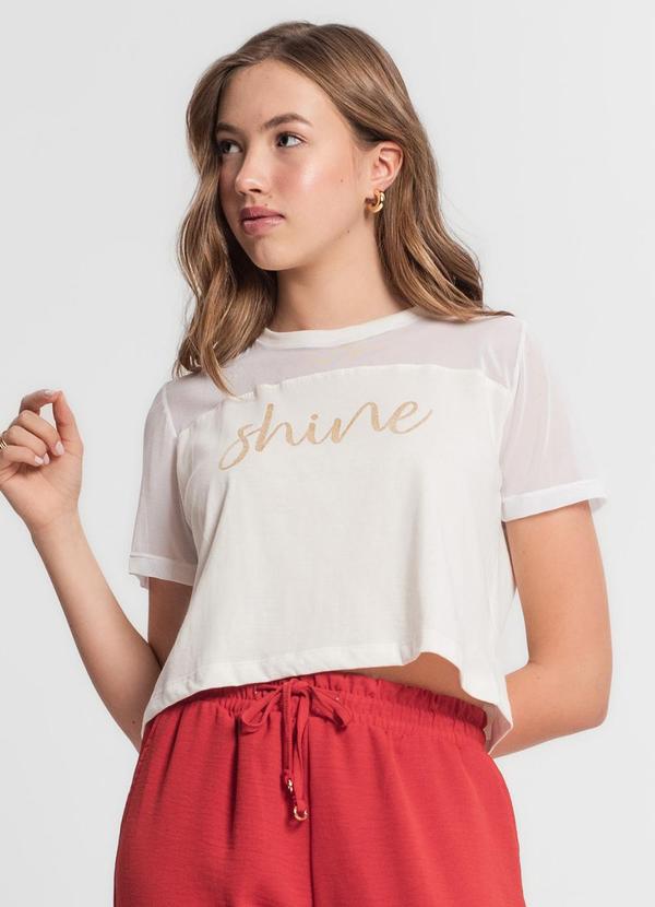 Minty - Blusa Juvenil Menina Shine Bege 1