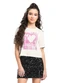 Gloss - Blusa Juvenil Fragile Manga Curta Preto - variação:  