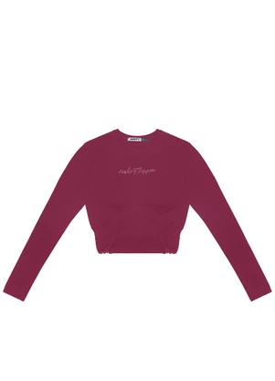 Minty - Blusa Juvenil Manga Longa Vermelho - MINTY