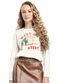 Gloss - Blusa Juvenil Meet Me Manga Longa Marrom - variação:  