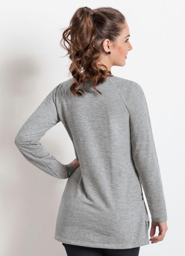 Outlet - Blusa Juvenil Mescla Mullet e Manga Longa Raglan 2