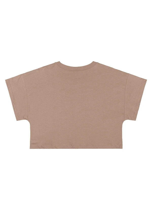 Gloss - Blusa Juvenil Metalizada Marrom 5