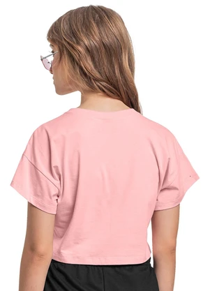 Gloss - Blusa Juvenil Metalizada Rosa - GLOSS