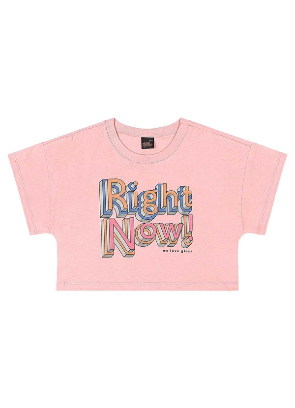 Gloss - Blusa Juvenil Metalizada Rosa 4