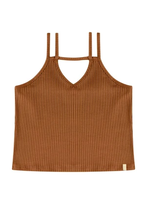 Gloss - Blusa Juvenil para Menina Marrom - GLOSS