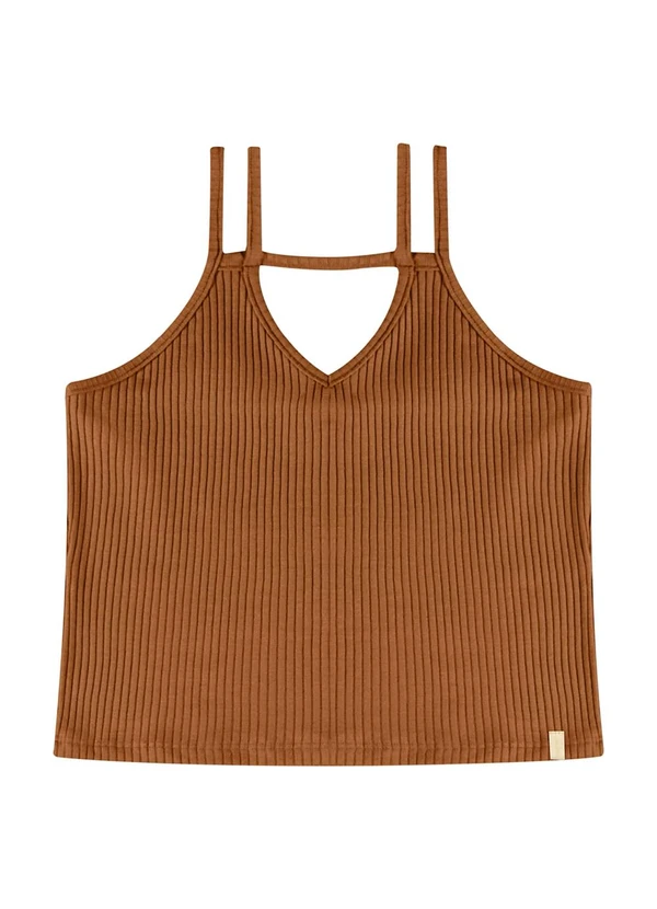 Gloss - Blusa Juvenil para Menina Marrom