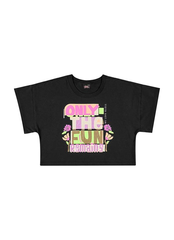 Gloss - Blusa Juvenil para Menina Preto 3