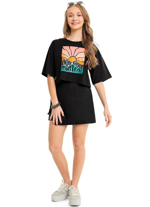 Gloss - Blusa Juvenil para Menina Preto 2