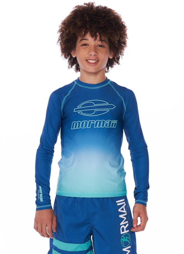 Mormaii - Blusa Juvenil Proteção Solar Uv50+ Azul
