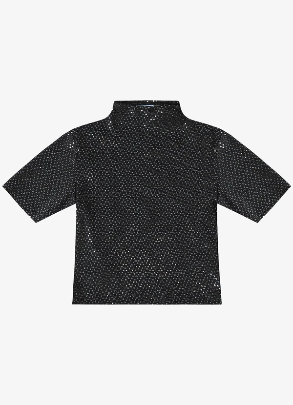 Minty - Blusa Lantejoula Feminina Preto 2