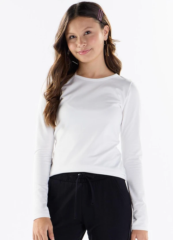 Pulla Bulla - Blusa Malha Térmica Branco