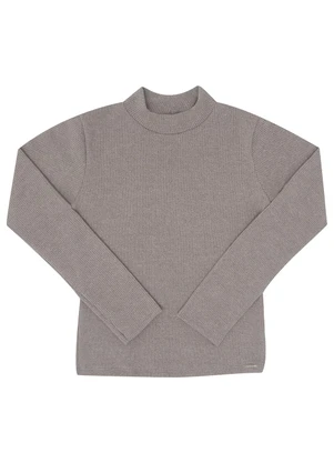 Pulla Bulla - Blusa Malha Tricot Cinza - PULLA BULLA