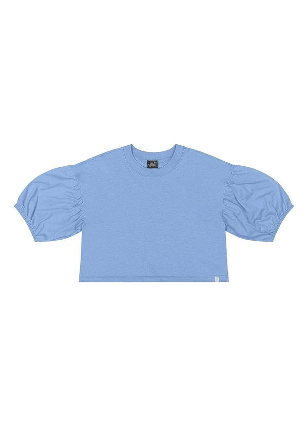 Gloss - Blusa Manga Longa Juvenil Azul