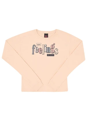 Pulla Bulla - Blusa Meia Malha Rosa - PULLA BULLA