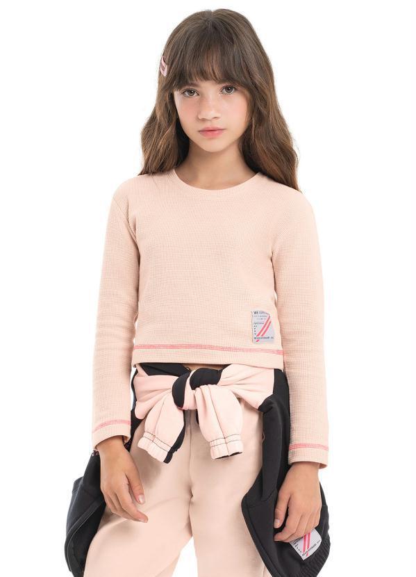 Gloss - Blusa Menina Inverno Rosa