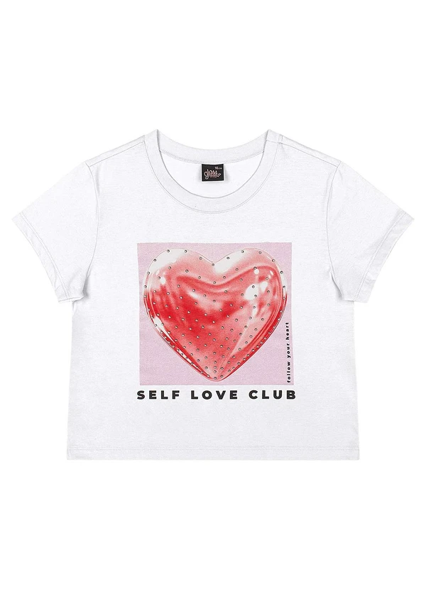 Gloss - Blusa Metalizada Juvenil Branco 3