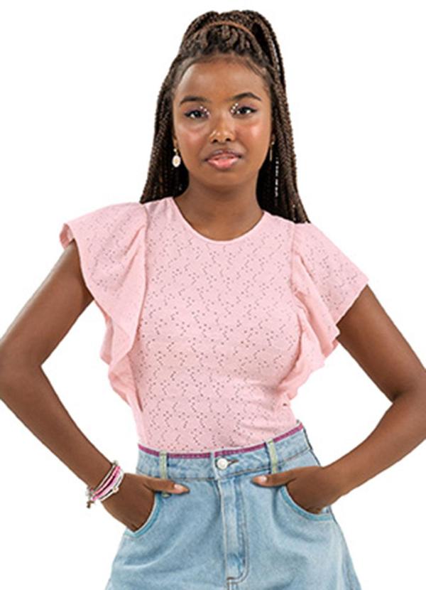 Rezzato - Blusa Sweet Girlzz Teen Feminino Rosa