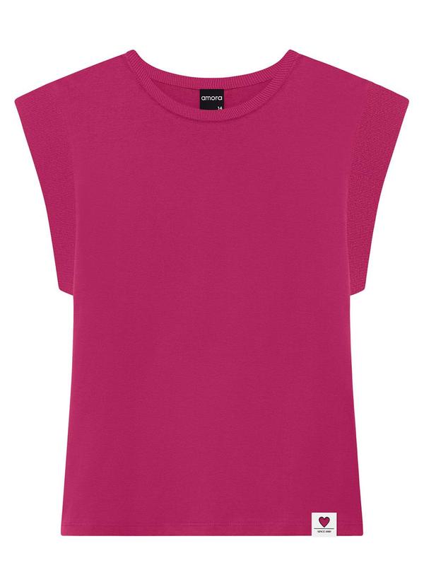 Amora - Blusa Teen Menina Pink