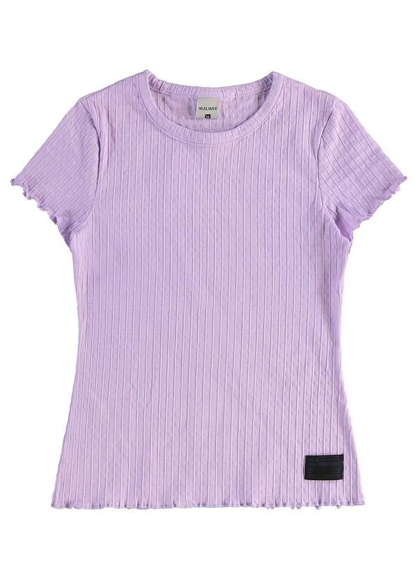 Malwee Kids - Blusa Texturizada com Etiqueta Teen Lavanda
