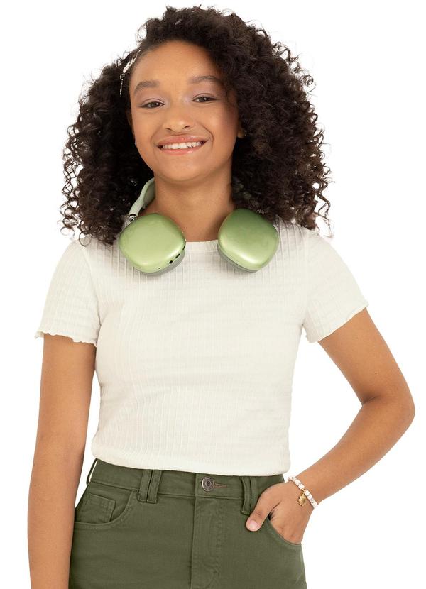 Malwee Kids - Blusa Texturizada com Etiqueta Teen Off White 1