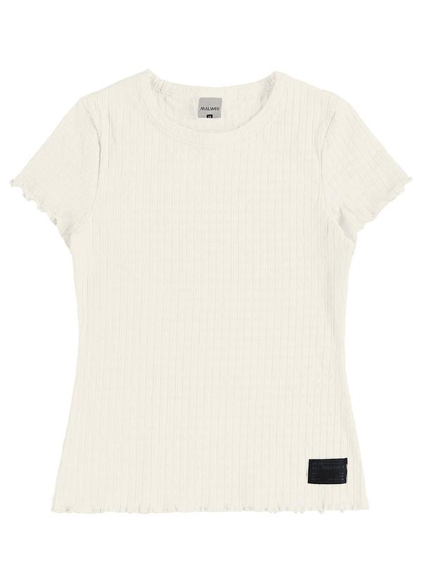 Malwee Kids - Blusa Texturizada com Etiqueta Teen Off White 3