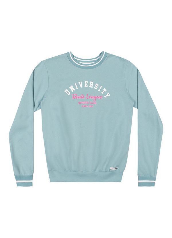 Elian - Blusão Juvenil Menina Moletom Beats Azul 4