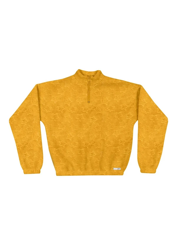 Elian - Blusão Juvenil Menina Pelo Estrela Beats Amarelo