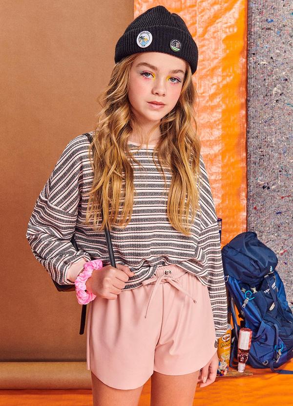 I Am - Blusão Listrado Rosa I Am 2