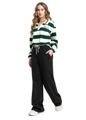 Gloss - Blusão Polo Juvenil Molecotton List Verde - GLOSS