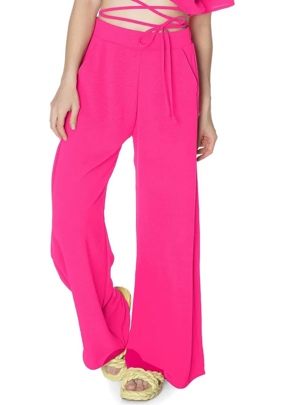 Minty - Calça Juvenil Crepe Menina Rosa
