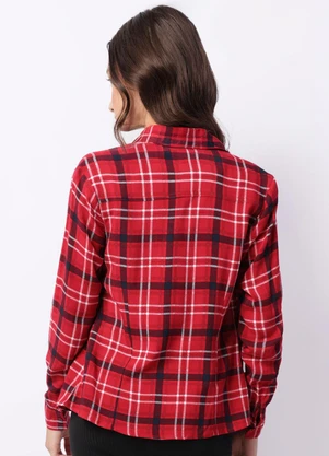 Torra - Camisa Juvenil Viscose Xadrez Vermelha - TORRA