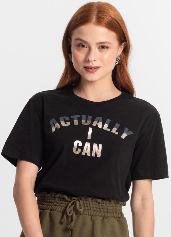 Minty - Camiseta Juvenil Feminina Preto