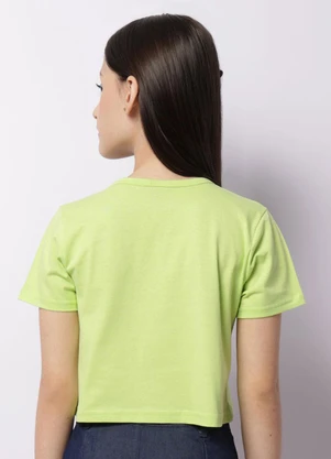 Torra - Camiseta Juvenil Monstros S.A Cropped Verde - TORRA