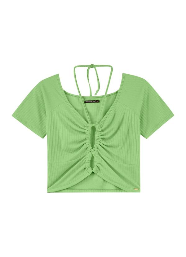 Rezzato - Cropped Ajustável Girls Feminino Verde 8