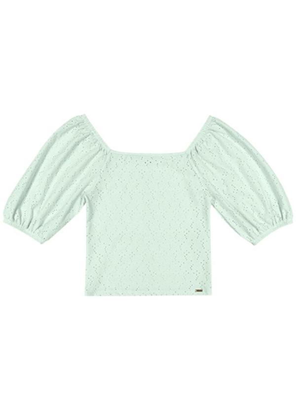 Rezzato - Cropped Beautiful Choises Teen Feminino Verde