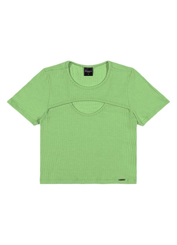 Rezzato - Cropped com Recorte Feminino Verde